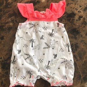 Chick Pea Baby Girl Romper